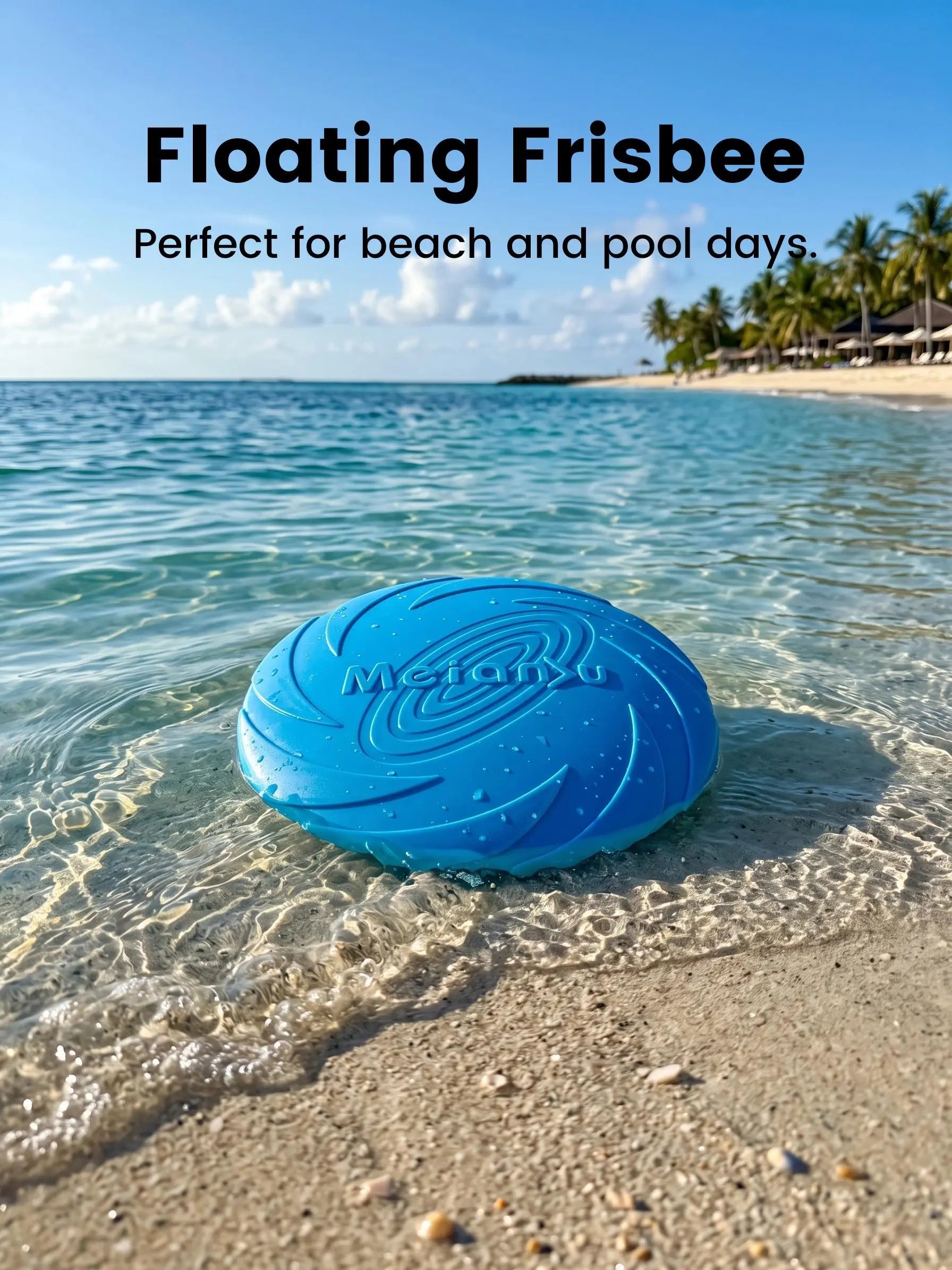 Dog Frisbee Toy, Dog Flying Disc for Medium & Large Dogs, Interactive Fetch Toy, Outdoor Training Toy, TPR Dog Toy